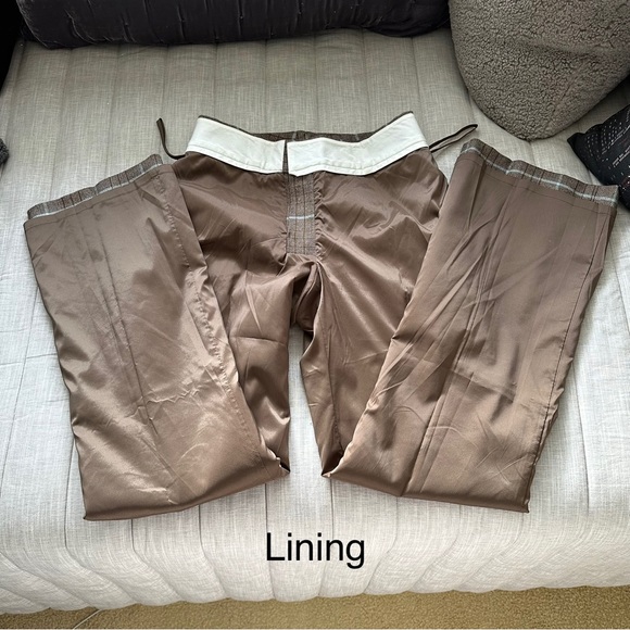 Banana Republic Vintage Wool Brown Blue Plaid Pants Size: 2L - Picture 13 of 16